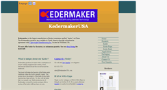 Desktop Screenshot of kedermakerusa.com